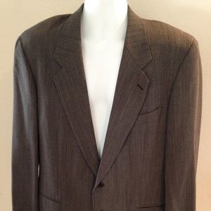 Mani Sports Coat Green/Black Herringbone 42R